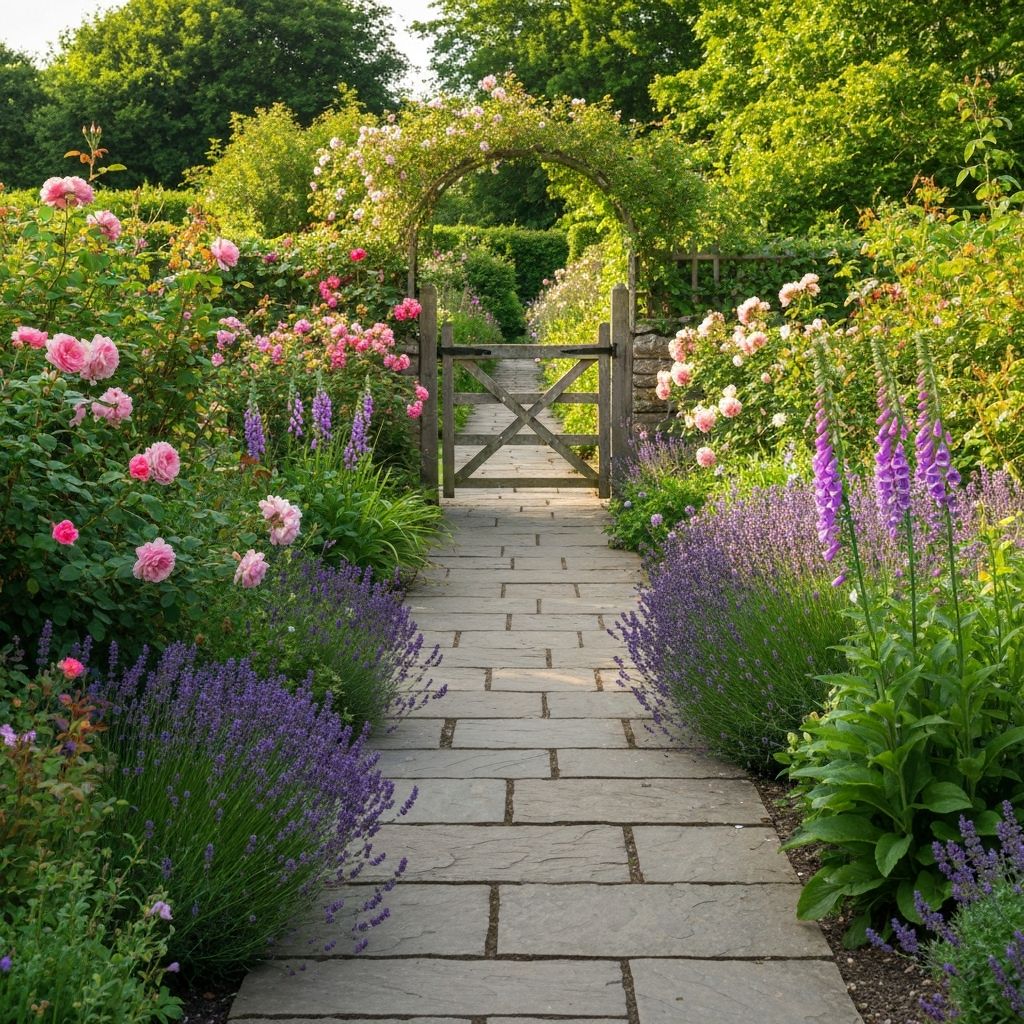 Beautiful garden path